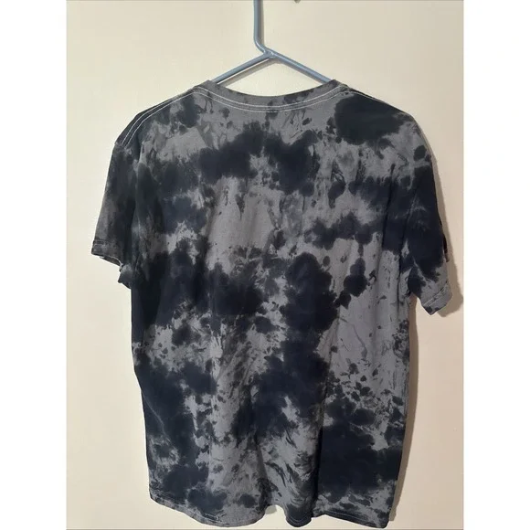 Gudetama T-Shirt Medium The Lazy Egg Tie‎ Dye Gray Ramen Chopsticks Tee Sanrio - Picture 3 of 5